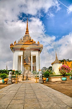 Temple at the royal palace - cambodia (hdr)