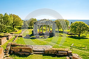 Temple ruins in Ancient Apollonia photo