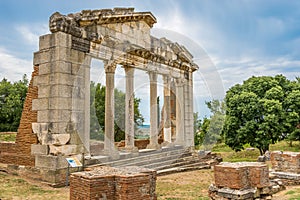 Temple ruins in Apollonia. photo