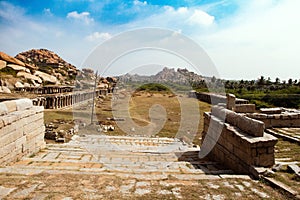 Temple ruins of Hampi, Karnataka, India