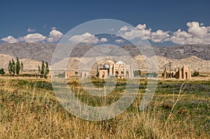 Temple ruins in Kyrgyzstan