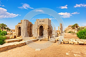 Temple ruins of Philae, Agilkia Island, Aswan, Egypt