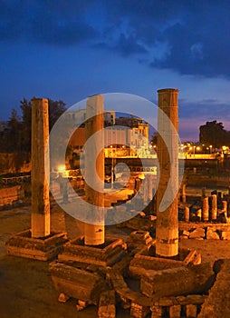 Temple ruins in Pozzuoli