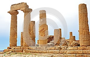 Temple ruins, Sicily, Italy