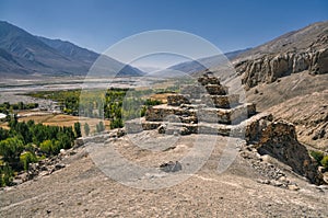 Temple ruins in Tajikistan