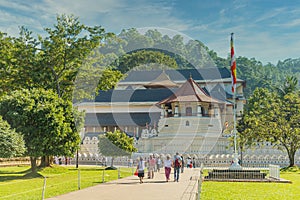 Temple of the Sacred Tooth Relic in Kandy, Sri Lanka