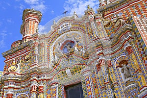 Temple of san francisco acatepec in cholula puebla XII photo