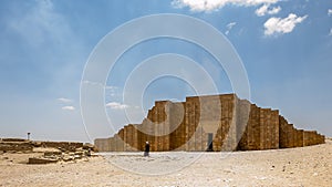 Temple in Saqqara - also spelled Sakkara or Saccara - ancient burial ground in Egypt, necropolis for the ancient Egyptian capital,