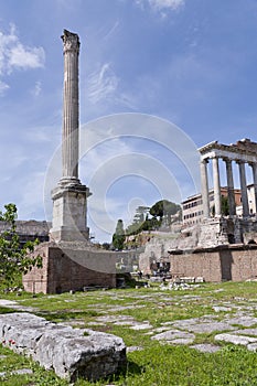 The Temple of Saturn and Column of Phocas