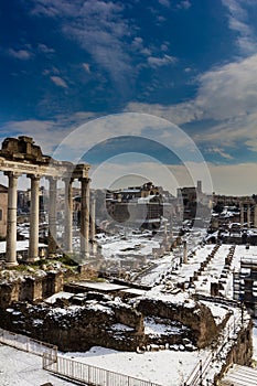 Temple of Saturn and other monuments, Roman Forum