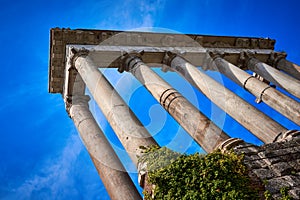 Temple of Saturn Palatine Hill Rome Italy