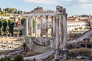 The Temple of Saturn and the Temple of Vespasian