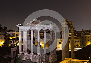 Temple of Saturn and Temple of Vespasian and Titus