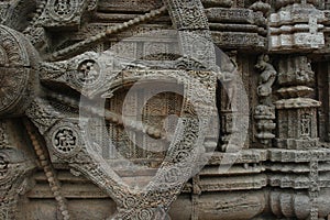 Temple sculpture of India. photo