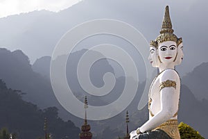 Temple sculpture Laos