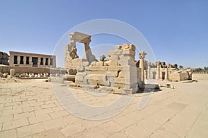 The Temple of Seti I known as the Great Temple of Abydos , Egypt