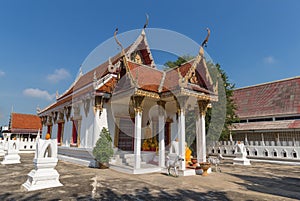 Temple with sky background