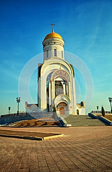 Temple of St. George on Poklonnaya Hill in Moscow