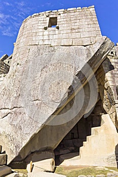 Temple of the Sun at Machu Picchu, Peru, South America