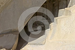 Temple of the Sun at Machu Picchu, Peru, South America