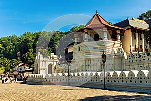 Temple of the tooth in Kandy, Sri Lanka