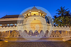 Temple of the Tooth Relic at the dusk, Kandy, Sri Lanka