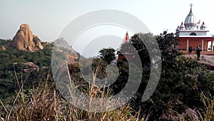 A temple on top of the Jaychandi Hills.