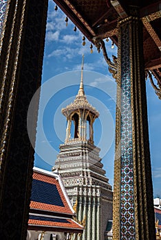 Temple Tower in Phra Borom Maha Ratchawang