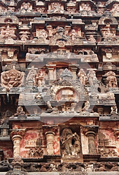 Temple tower sculpture