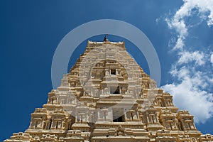 Temple tower of Virupaksha temple at Hampi, India