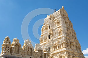 Temple tower of Virupaksha temple at Hampi, India