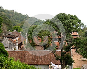 Temple in the traditional architectural style of the east, Hai D