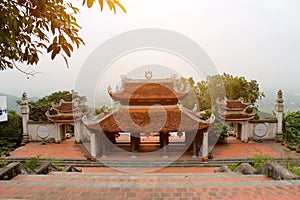 Temple in the traditional architectural style of the east, Hai D