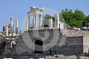 Temple of Trajan Pergamon or Pergamum  Bergama  Turkey
