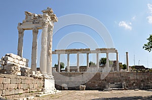 Temple of Trajan  Pergamum  Bergama  Izmir  Turkey