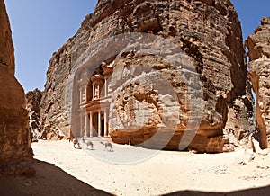 The temple treasury of Petra