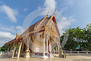 Temple with tree and clear sky