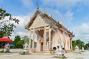 Temple with tree and sky