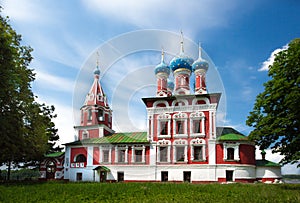 Temple of Tsarevich Dmitry on the Blood of Uglich city photo
