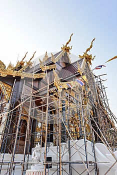 Temple is under renovation