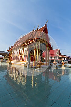 Temple under sunlight with clear sky