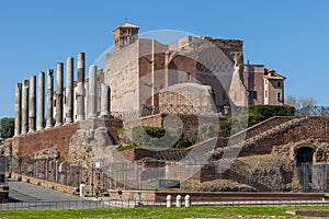 The Temple of Venus and Roma Templum Veneris et Romae on the Velian Hill. Rome photo