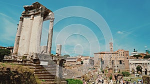 Temple of Vesta in the famous Roman Forum