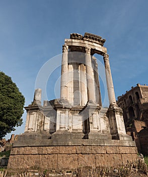 Temple of Vesta in Roman Forum, Rome, Italy