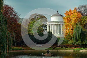 Temple of Vesta in the Saxon Garden in Warsaw