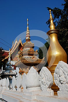Temple in vientiane laos