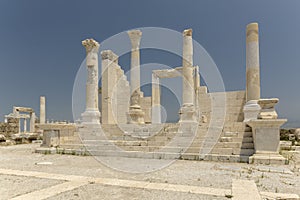 Temple view of the laodicea ancient city