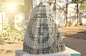 Temple Virupaksha in the open-air museum, the layout. Hampi, Ind