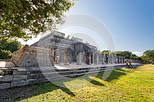 Temple of the Warriors Templo de los Guerreros. Chichen Itza, Yucatan peninsula, Mexico.