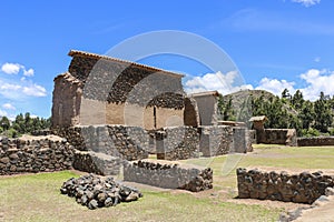 The Temple of Wiracocha in Raqchi ,Peru
